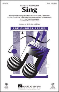 cover Sing SATB choral sheet music cover
